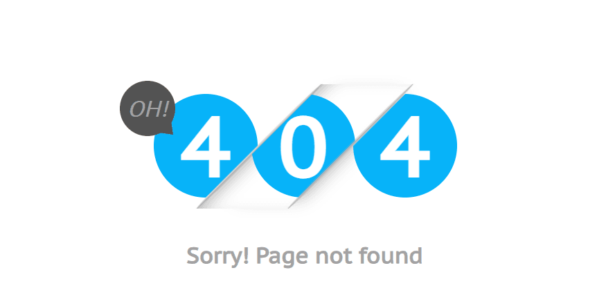 Animated Bootstrap 404 Error Page with Rolling Digits Effect