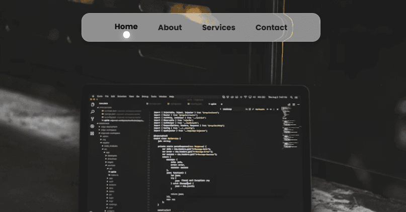 Elastic Nav Bounce – Liquid Glass Navigation Component.