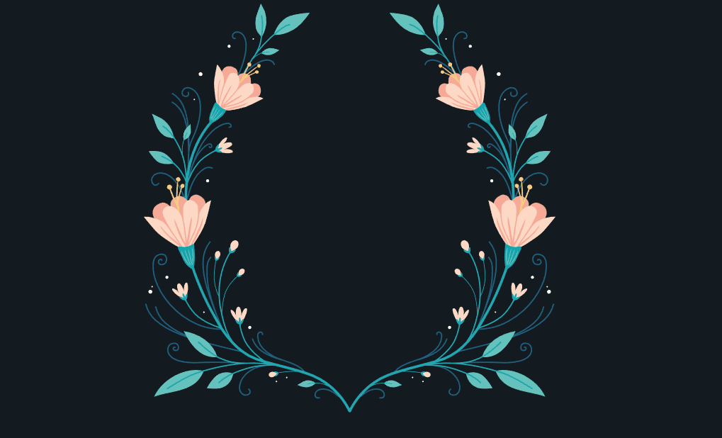 Animated SVG Flowers Illustration with Pure HTML & CSS