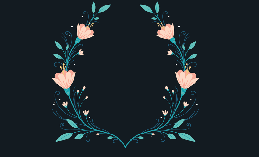 Animated SVG Flowers Illustration with Pure HTML & CSS