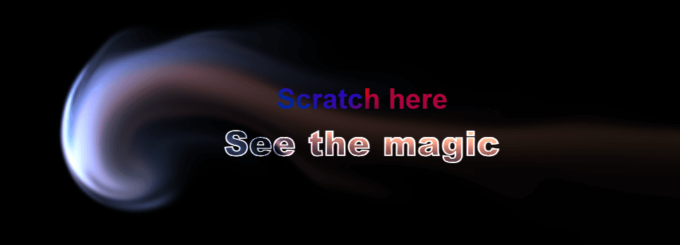 Interactive Scratch-to-Reveal Fluid Canvas with Light/Dark Theme Switcher