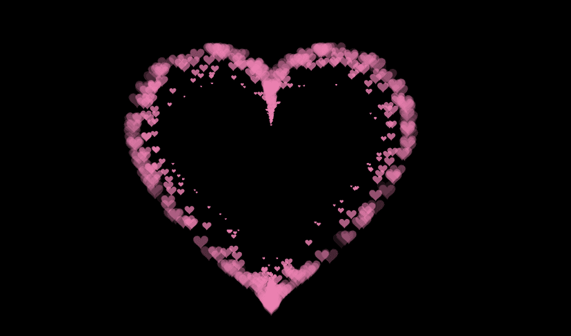 Heart Animation with Particle Effects