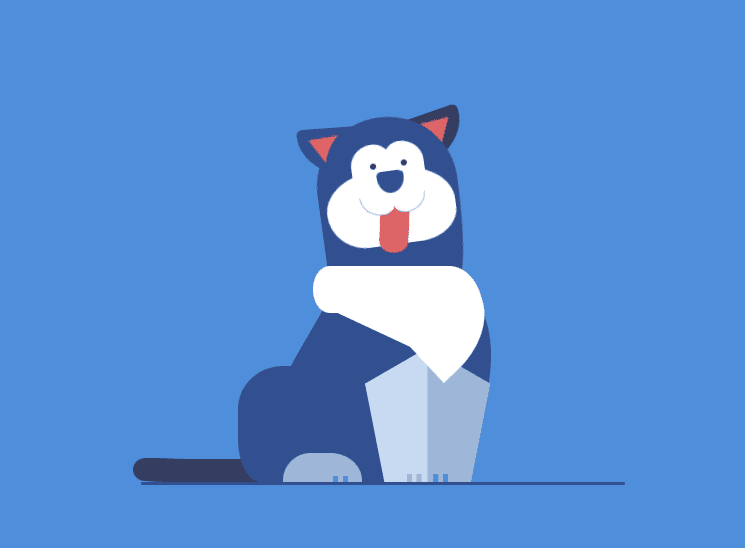 Husky Dog Animation CSS