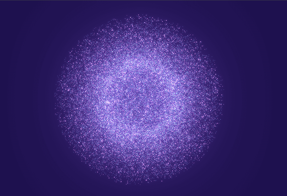 Interactive Bloom Particle Field – Three.js + Unreal Bloom