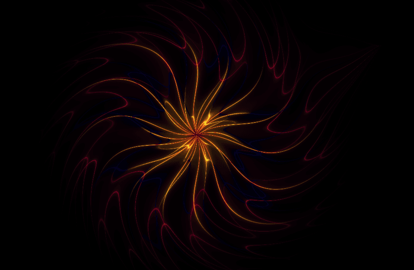 Interactive GLSL Fire Spiral Animation 