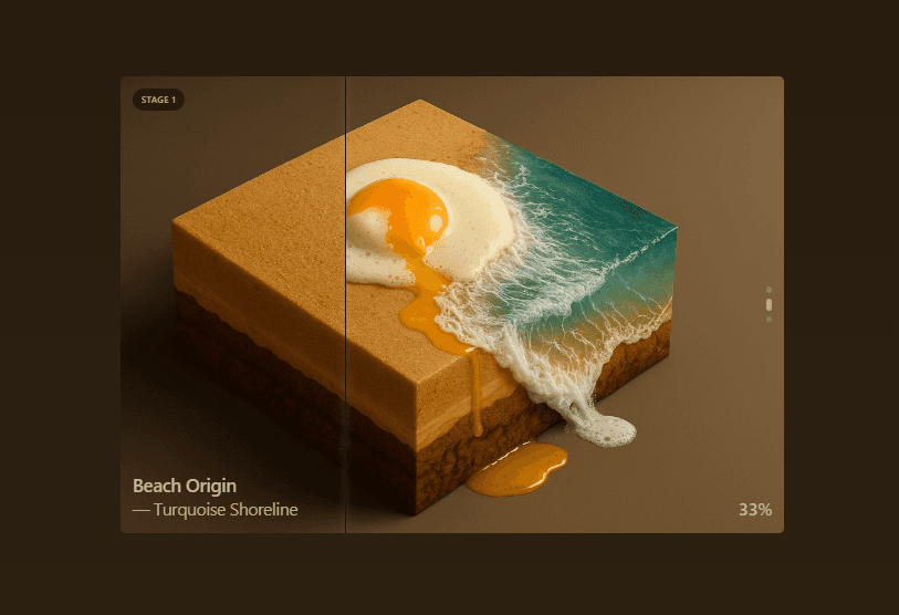 CSS Scroll-Driven Multi-Stage Image Comparator