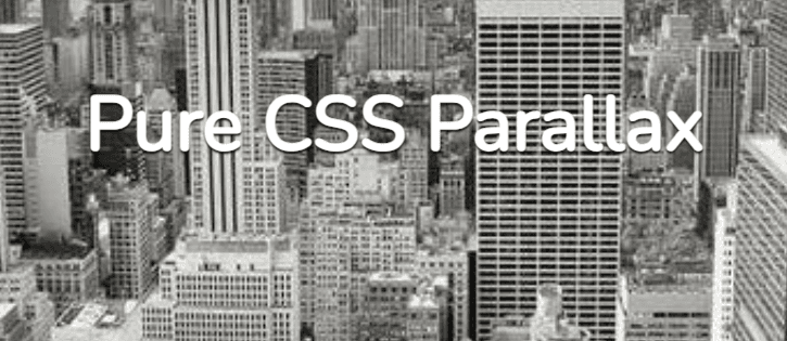 Pure CSS Parallax Scrolling – Advanced 3D Perspective Animation (No JavaScript Required)