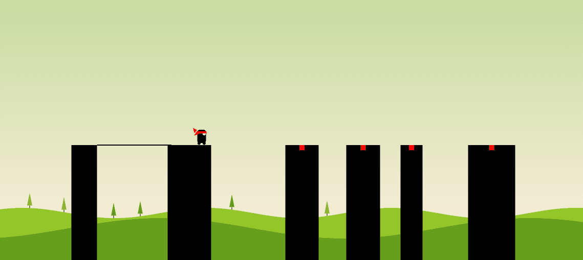 Stick Hero Game Using HTML Canvas and Pure JavaScript