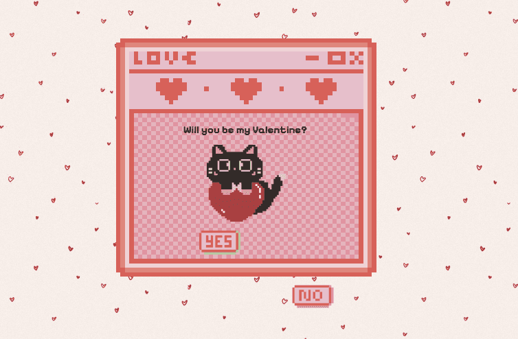 Interactive Valentine Letter Animation