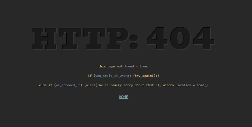 Code-Style 404 Error Page with Typing Animation Using HTML, CSS & JavaScript