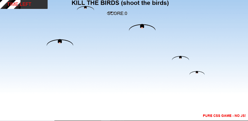 Flying Bird Animation Game Using Pure CSS | No JavaScript Needed
