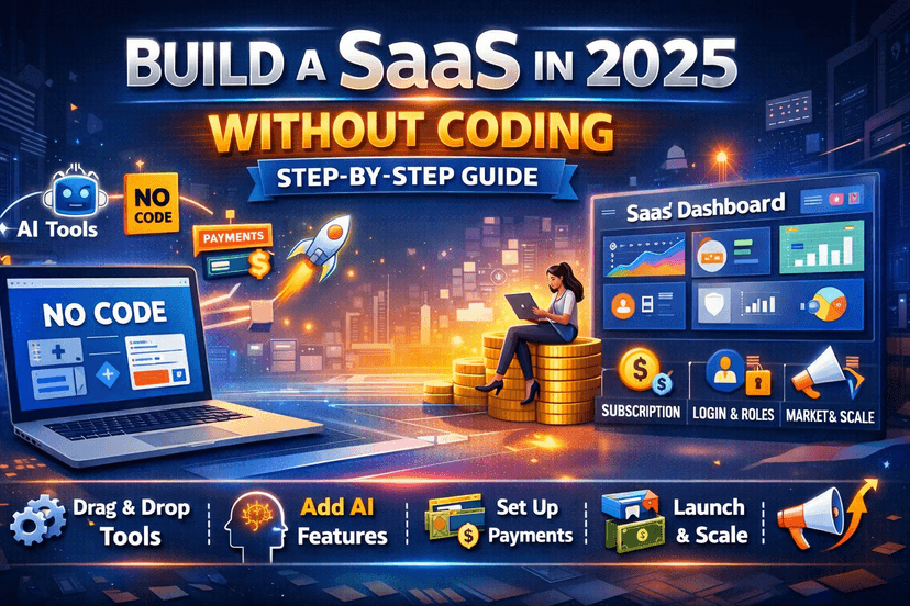 Build a SaaS in 2025 Without Coding – Step-by-Step (Beginner Friendly Guide)