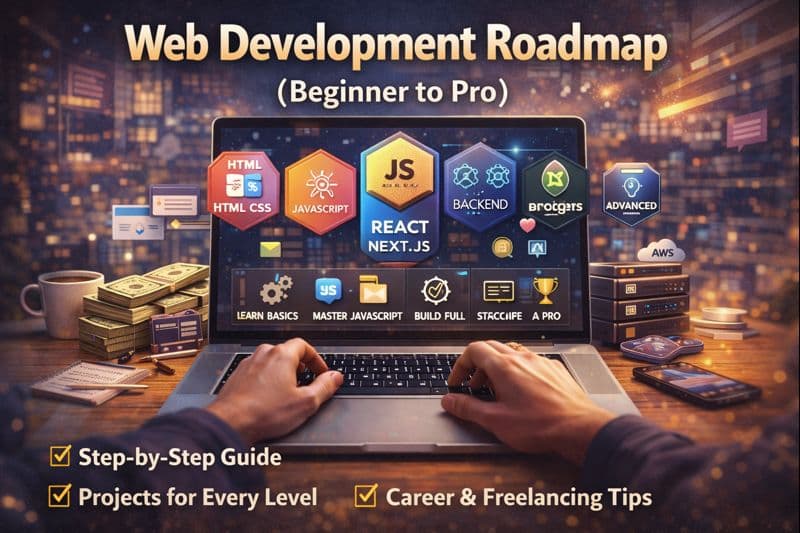 Web Development Roadmap (Beginner to Pro) – Complete 2026 Guide